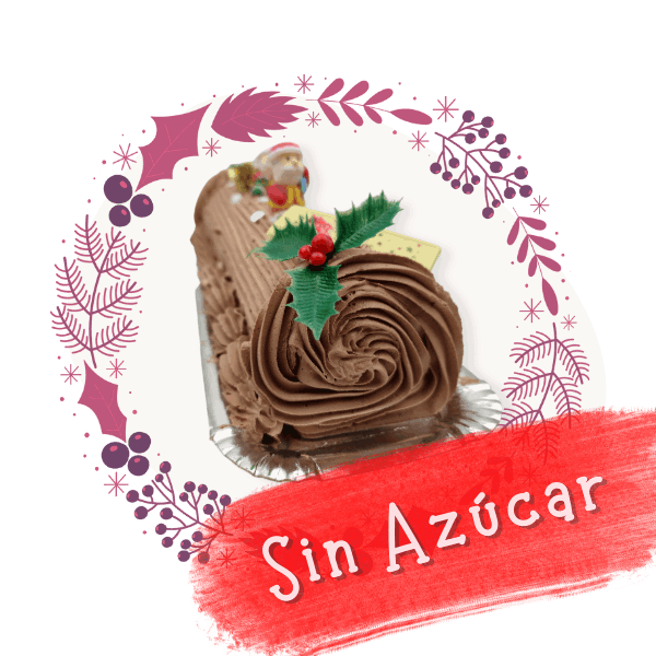 Riogrande Pastelería Navidad 2022 - Tronco de Navidad de Trufa Sin Azúcar